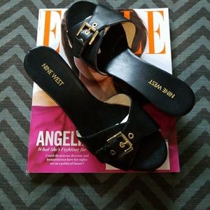 Nine West Forchen open to slides size 8